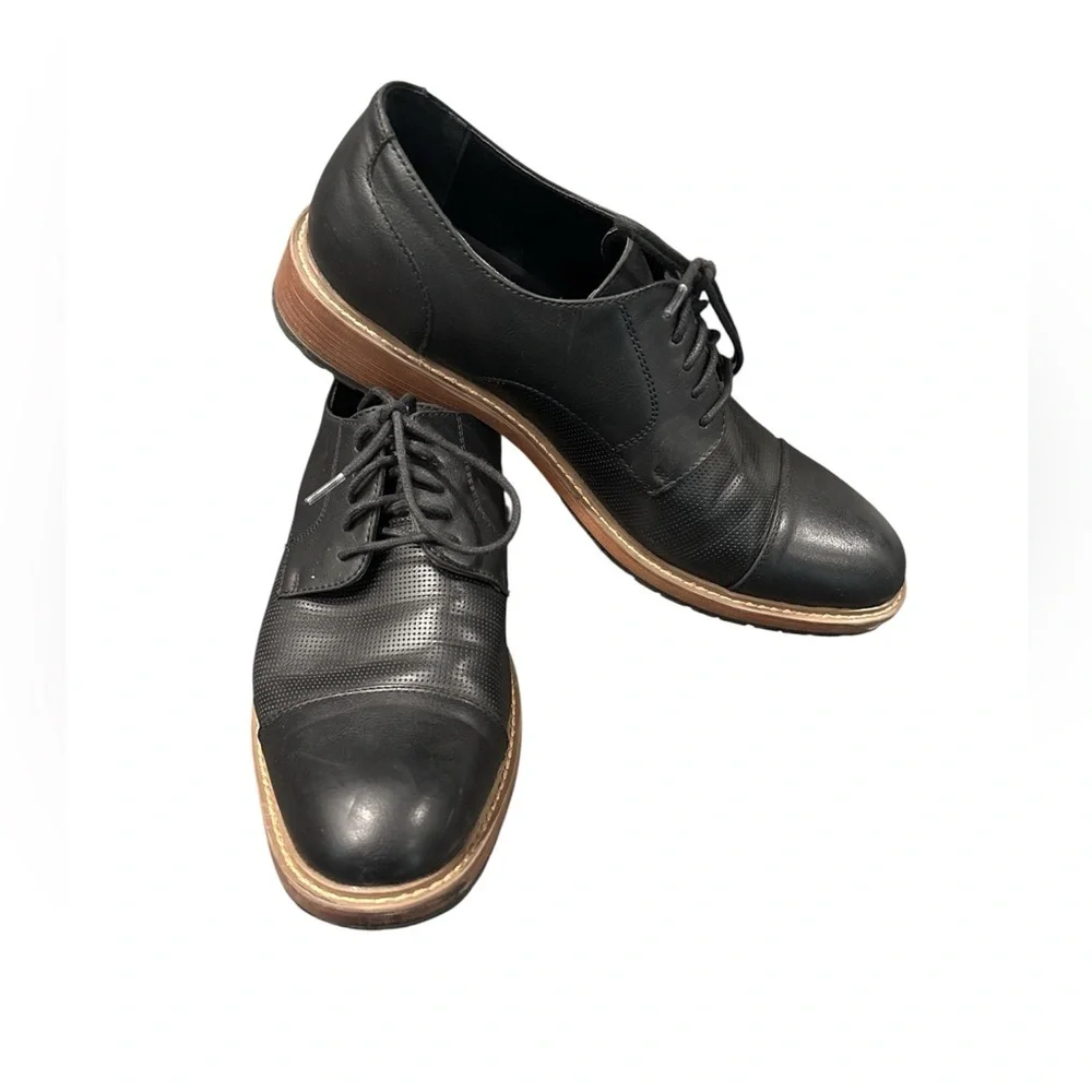 Perry Ellis Portfolio Men’s Black Dress Shoes – Size 11.5